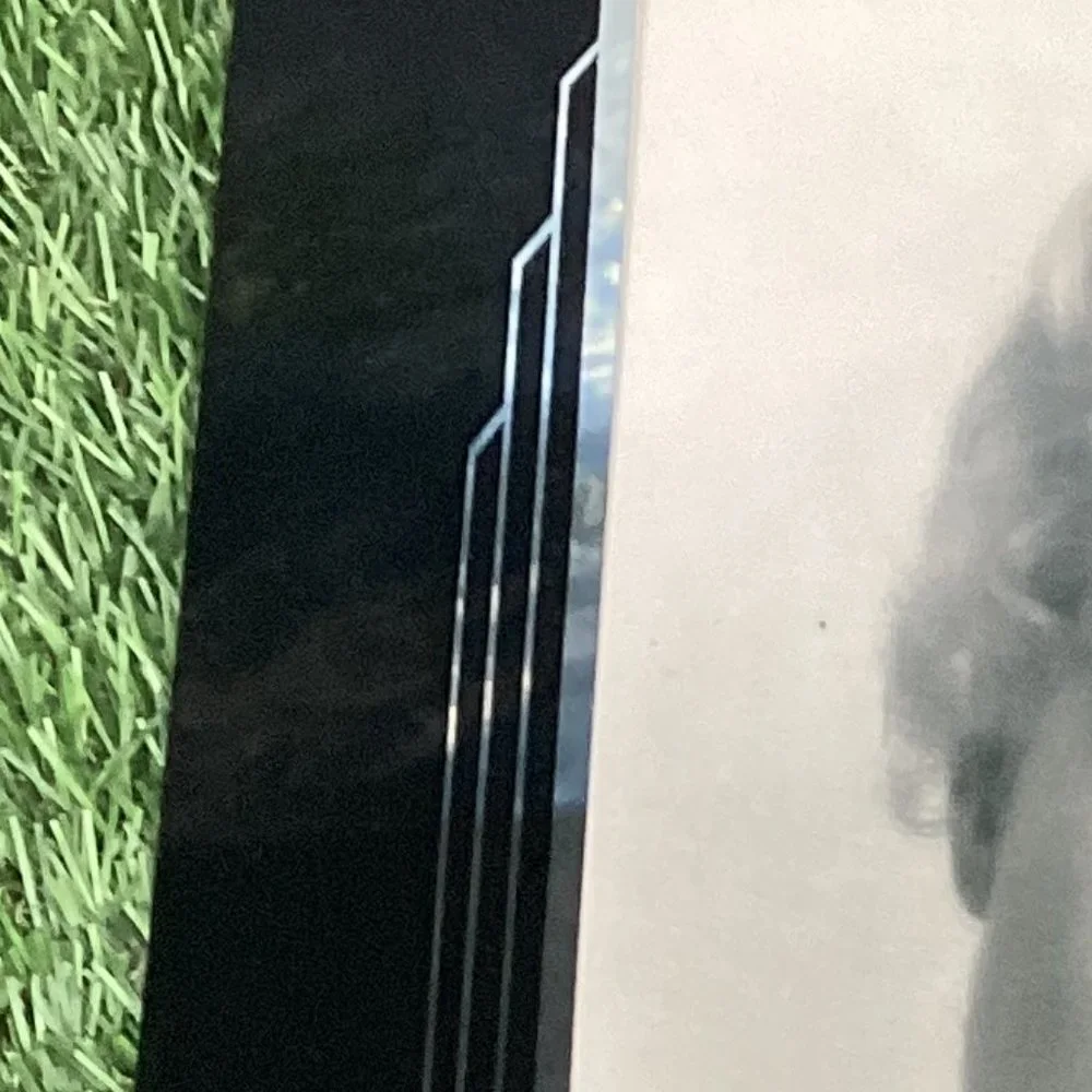 Vintage Art Deco Glass Photo Frame